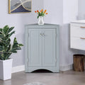 Modern Stylish Triangle Corner Storage Cabinet with Two Adjustable Internal Shelves