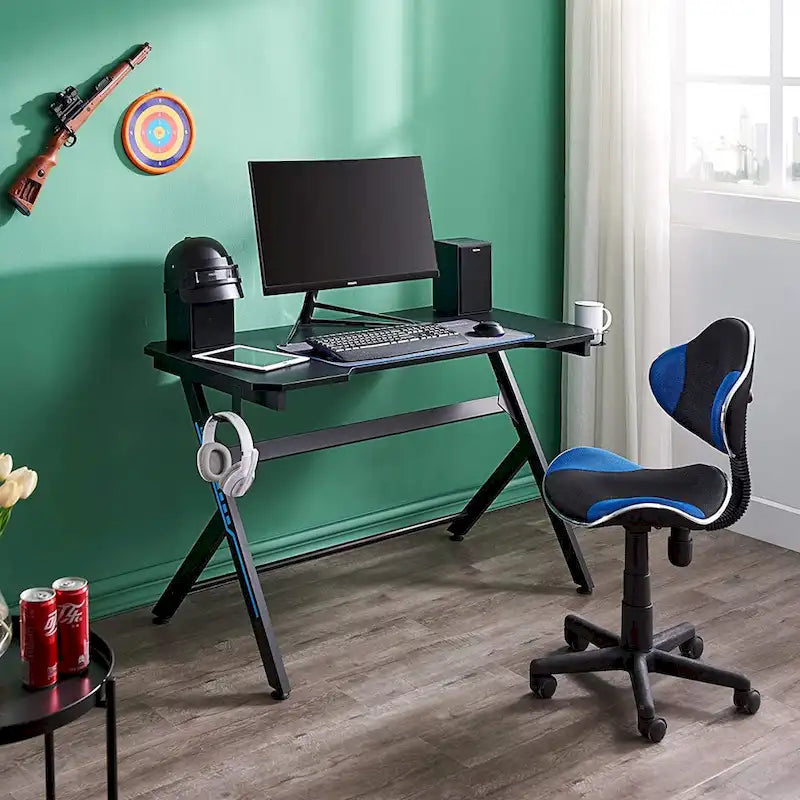Ergonomic Mesh Office Chair with Padded Seat and Swivel Base