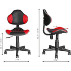 Sedia da ufficio ergonomica in rete con seduta imbottita e base girevole
