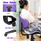 Sedia da ufficio ergonomica in rete con seduta imbottita e base girevole
