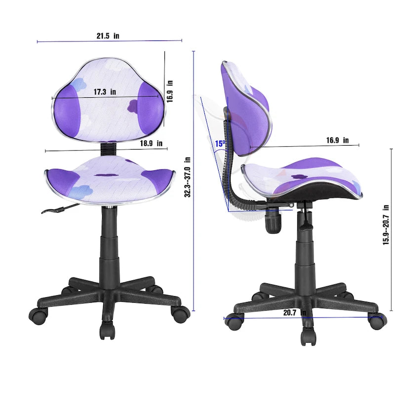 Sedia da ufficio ergonomica in rete con seduta imbottita e base girevole