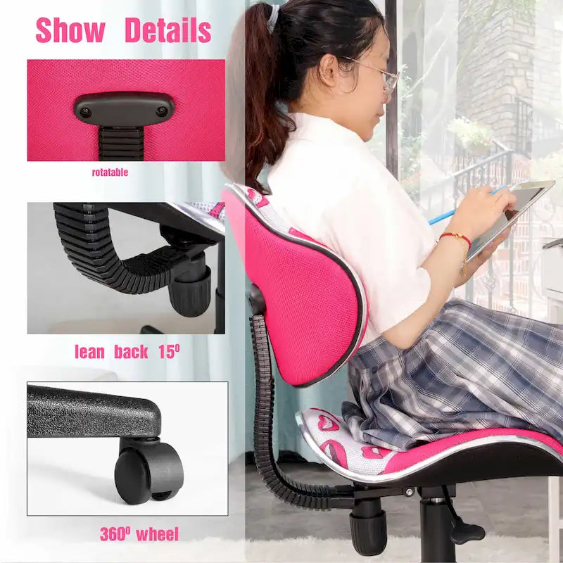 Sedia da ufficio ergonomica in rete con seduta imbottita e base girevole