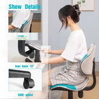 Sedia da ufficio ergonomica in rete con seduta imbottita e base girevole
