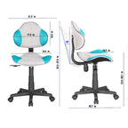 Sedia da ufficio ergonomica in rete con seduta imbottita e base girevole