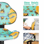 Sedia da ufficio ergonomica in rete con seduta imbottita e base girevole