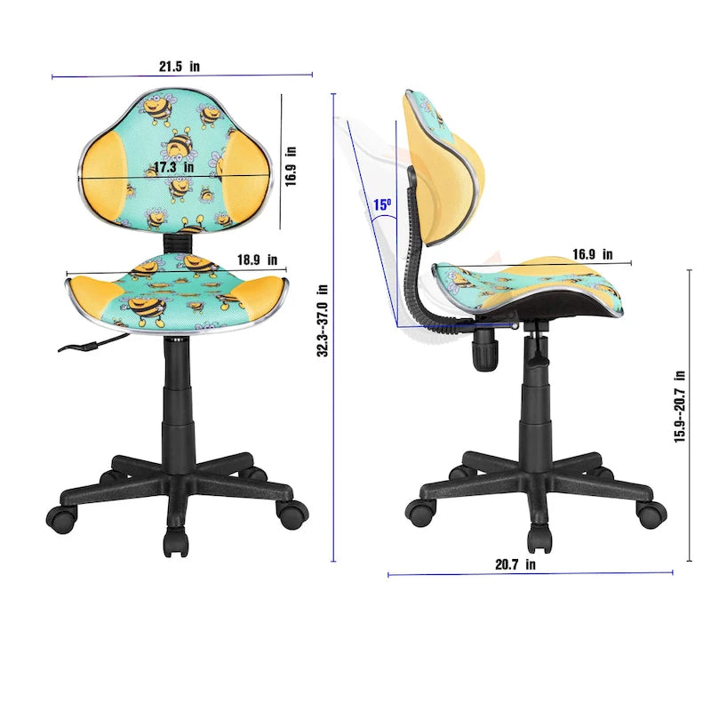 Sedia da ufficio ergonomica in rete con seduta imbottita e base girevole