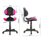 Sedia da ufficio ergonomica in rete con seduta imbottita e base girevole