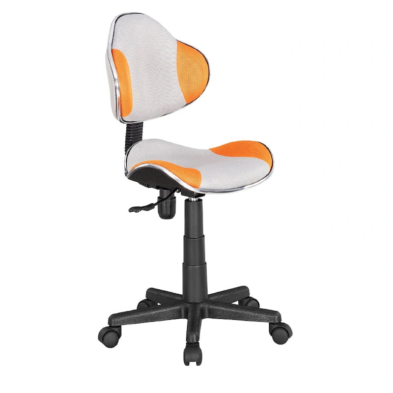 Sedia da ufficio ergonomica in rete con seduta imbottita e base girevole