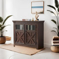 2 Doors Cabinet Large Buffet Sideboard Cabinet, Bar Wine Cabinet, Coffee Bar Wine Bar Storage Cabinet