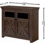 2 Doors Cabinet Large Buffet Sideboard Cabinet, Bar Wine Cabinet, Coffee Bar Wine Bar Storage Cabinet